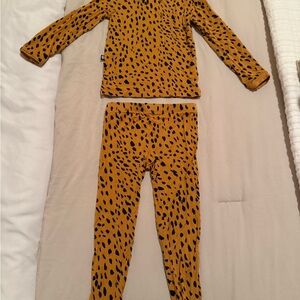 Kyte BABY Mustard and Black Kids Pajama Set